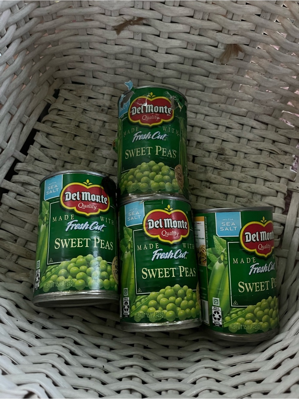 Sweet Peas - Green Canned Peas (Pack of 4)